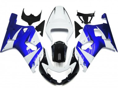 01-03 Leuchtend Blau & Weiß OEM Stil GSXR 600-750 Verkleidung