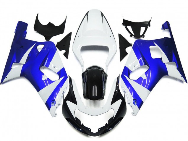 01-03 Leuchtend Blau & Weiß OEM Stil GSXR 600-750 Verkleidung