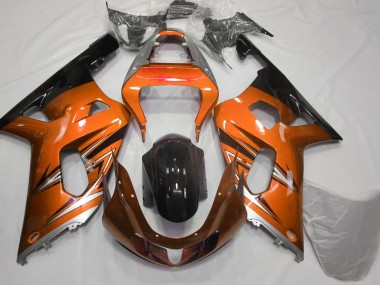 01-03 Orange & Silber GSXR 600-750 Verkleidung