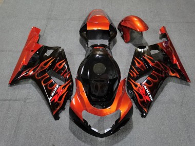 01-03 Schwarz Glänzend & Orange GSXR 600-750 Verkleidung