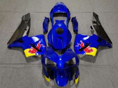 03-04 Glänzend Blaurot Bull CBR600RR Verkleidung