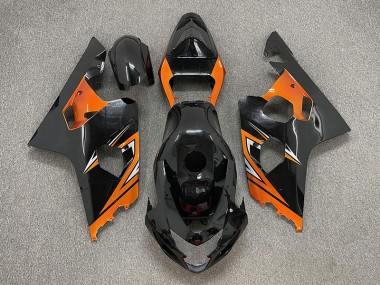 04-05 Schwarz Glänzend & Orange GSXR 600-750 Verkleidung