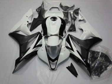 07-08 Clean Schwarz & Weiß CBR600RR Verkleidung