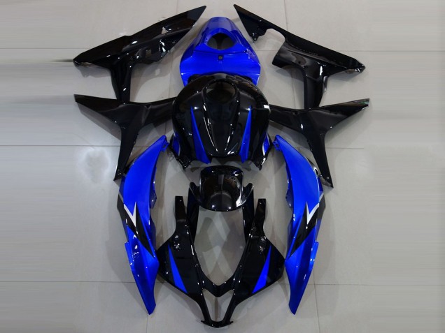 07-08 Glänzendes Schwarz & Blau CBR600RR Verkleidung