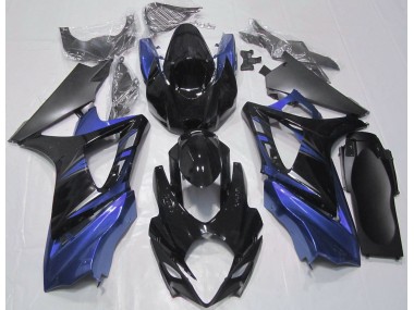 07-08 Glänzendes Schwarz & Blau GSXR 1000 Verkleidung