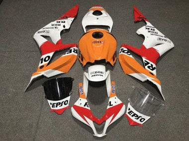 07-08 Weiß Repsol Stil CBR600RR Verkleidung