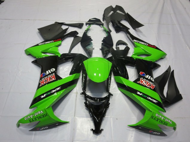 08-10 Grün & Schwarz ZX10R Verkleidung