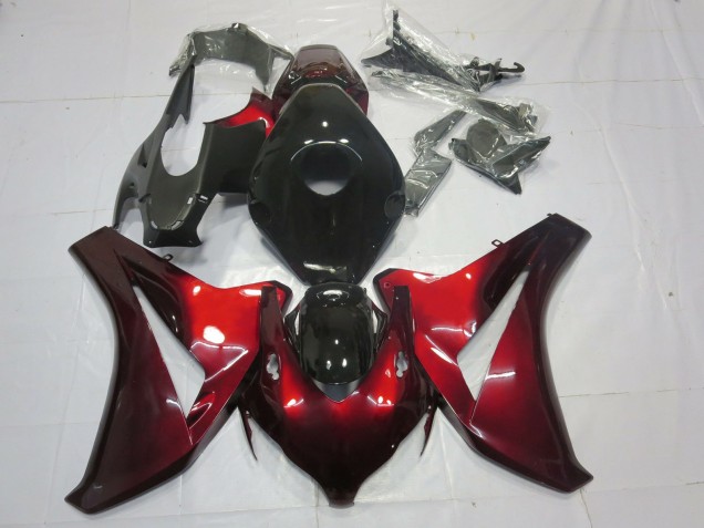 08-11 Candy Red & Schwarz CBR1000RR Verkleidung