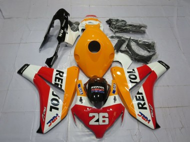 08-11 Hellorange Repsol CBR1000RR Verkleidung