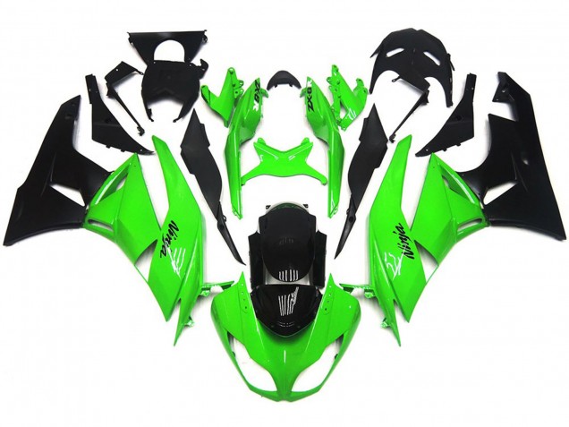 09-12 Dunkelglänzend Grün Scharf ZX6R Verkleidung