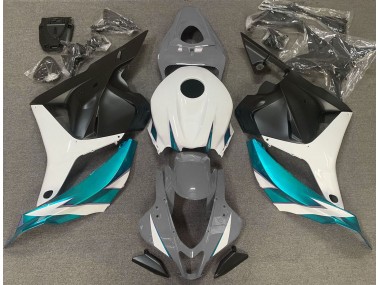 09-12 Glänzend Grauweiß & Hellblau CBR600RR Verkleidung