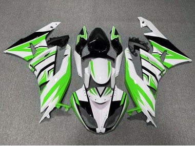 09-12 Grün-Weiß & Schwarz Zag ZX6R Verkleidung