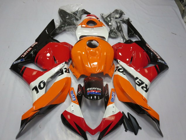 09-12 Klassischer Repsol Stil 2 CBR600RR Verkleidung