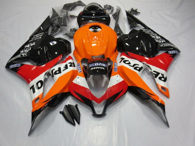 09-12 Klassischer Repsol Stil CBR600RR Verkleidung