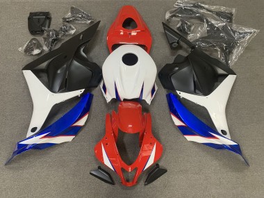 09-12 Rot Glänzend Blau & Weiß CBR600RR Verkleidung