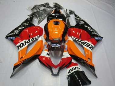 09-12 Schwarz Repsol CBR600RR Verkleidung