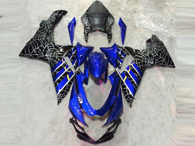 11-24 Blaue Spinne Glänzend GSXR 600-750 Verkleidung