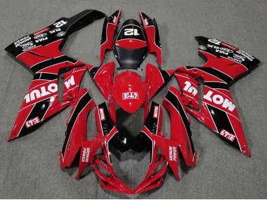 11-24 Rot & Schwarz Glänzend Motul GSXR 600-750 Verkleidung