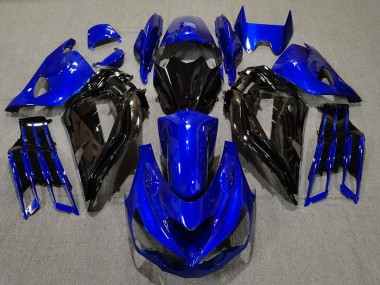 12-21 Glänzend Blau & Schwarz ZX14R Verkleidung