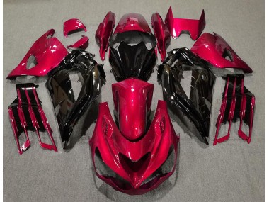 12-21 Rot Glänzend & Schwarz ZX14R Verkleidung