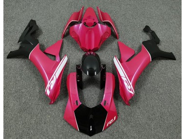 15-19 Hot Pink & Schwarz R1 Verkleidung