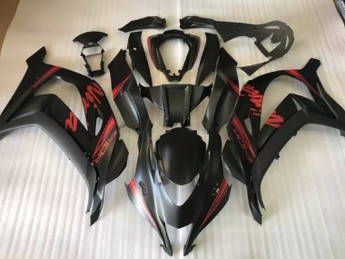 16-19 Satinschwarz & Rot ZX10R Verkleidung