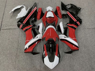 17-23 Rot Glänzend Weiß & Schwarz CBR1000RR Verkleidung