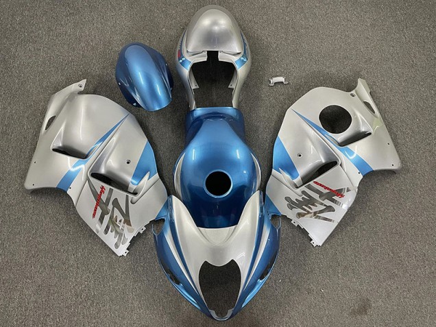 97-07 Glänzend Hellblau & Silber GSXR 1300 Verkleidung