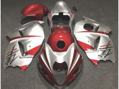 97-07 Rot Glänzend & Silber GSXR 1300 Verkleidung