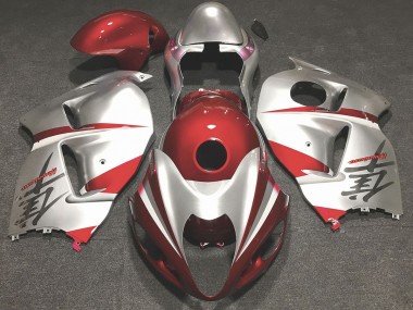 97-07 Rot Glänzend & Silber GSXR 1300 Verkleidung